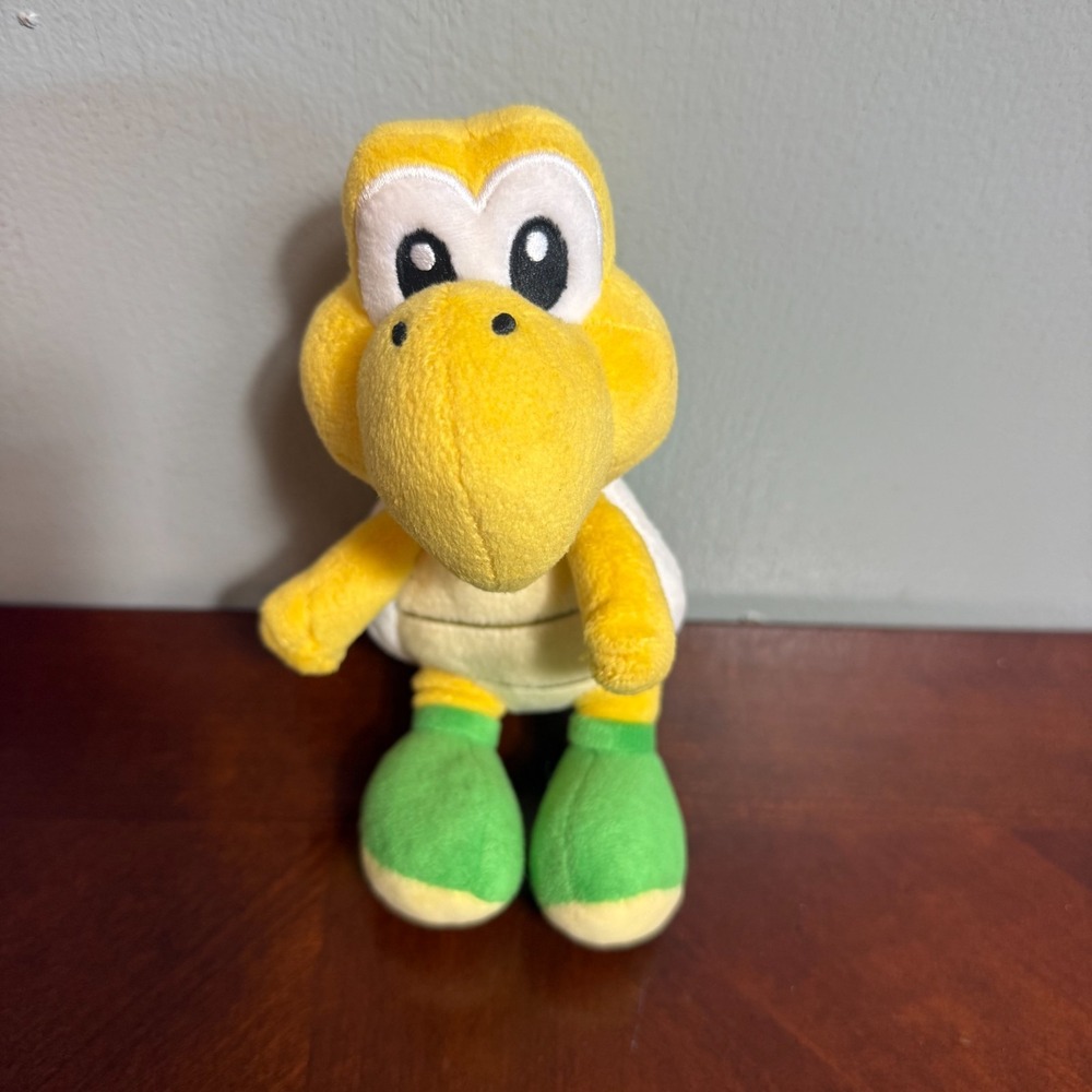 Super Mario Koopa Troopa Plush Toy 7" Yellow Turtle Nintendo 2017